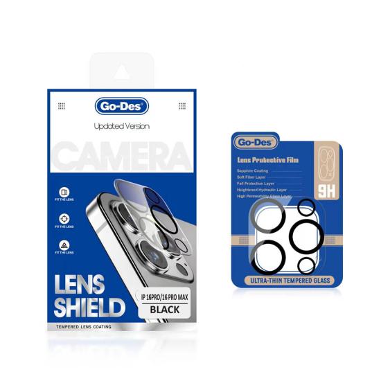 iPhone Uyumlu 16 Pro Max Go Des Lens Shield CL-14 Kamera Lens Koruyucu