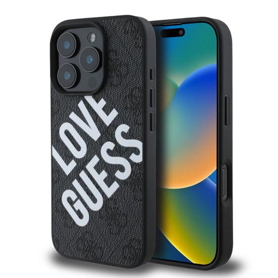 iPhone Uyumlu 16 Pro Kılıf Guess Orjinal Lisanslı Big Love Guess Kapak