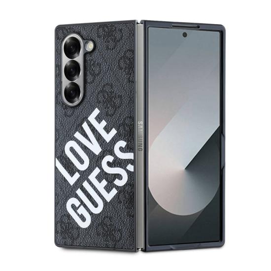 Galaxy Uyumlu Z Fold 6 Kılıf Guess Orjinal Lisanslı Love Guess Printing Kapak